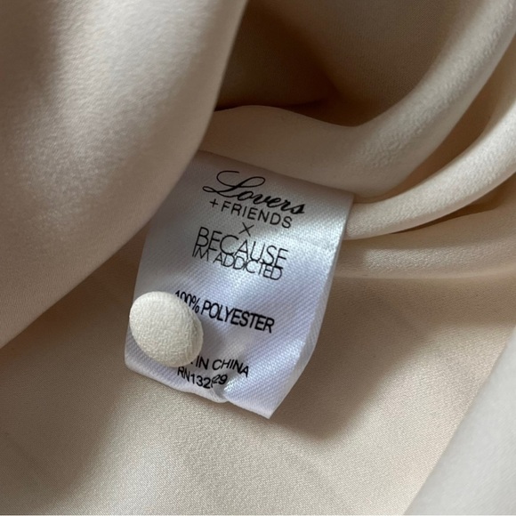 NWT Lovers & Friends Sophistication Cream Collared Pleated Mini Dress sz S - Picture 5 of 16